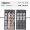 36/30/24/15/8 Grids Double-Side Underwear Socks Bra Organizer Multifunctional Washable HangingMesh Bag Clothes Divider Case