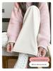 Autumn 2025 Women's Wide-Leg Pants: Flocked/Non-flocked, Anti-pilling, Loose, Fashionable, Floor-Length, Straight Casual Pants.