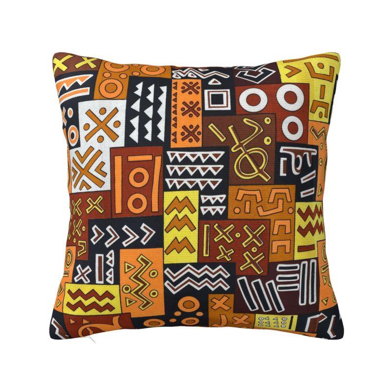 African Ethnic Ankara Style Cushion Cover x cm Polyester Soft Throw Pillow Case For Sofa Seat Decoration Bedding Pillowslip
