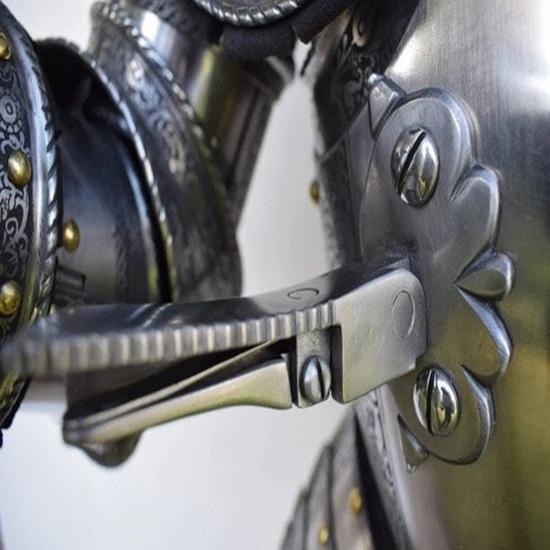 Европейский стиль полный боевой доспех средневековый европейский боевой доспех 15 века