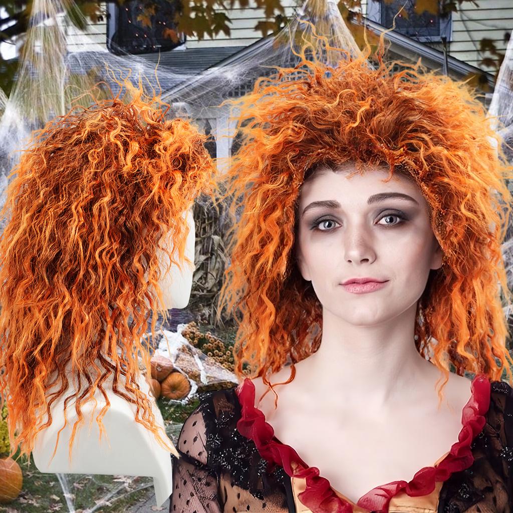 Флуоресцентный зеленый градиент пушистый маленький рулон пузырчатая поверхность синтетический парик |Хэллоуин гротескная тема кроссдрессинг забавный косвик