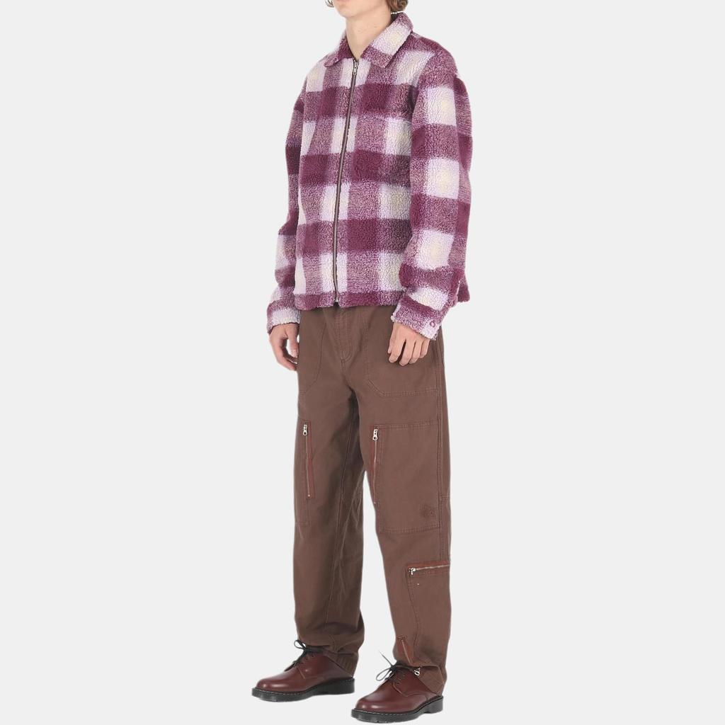 Stussy Shadow Plaid Sherpa Zip 1110224-