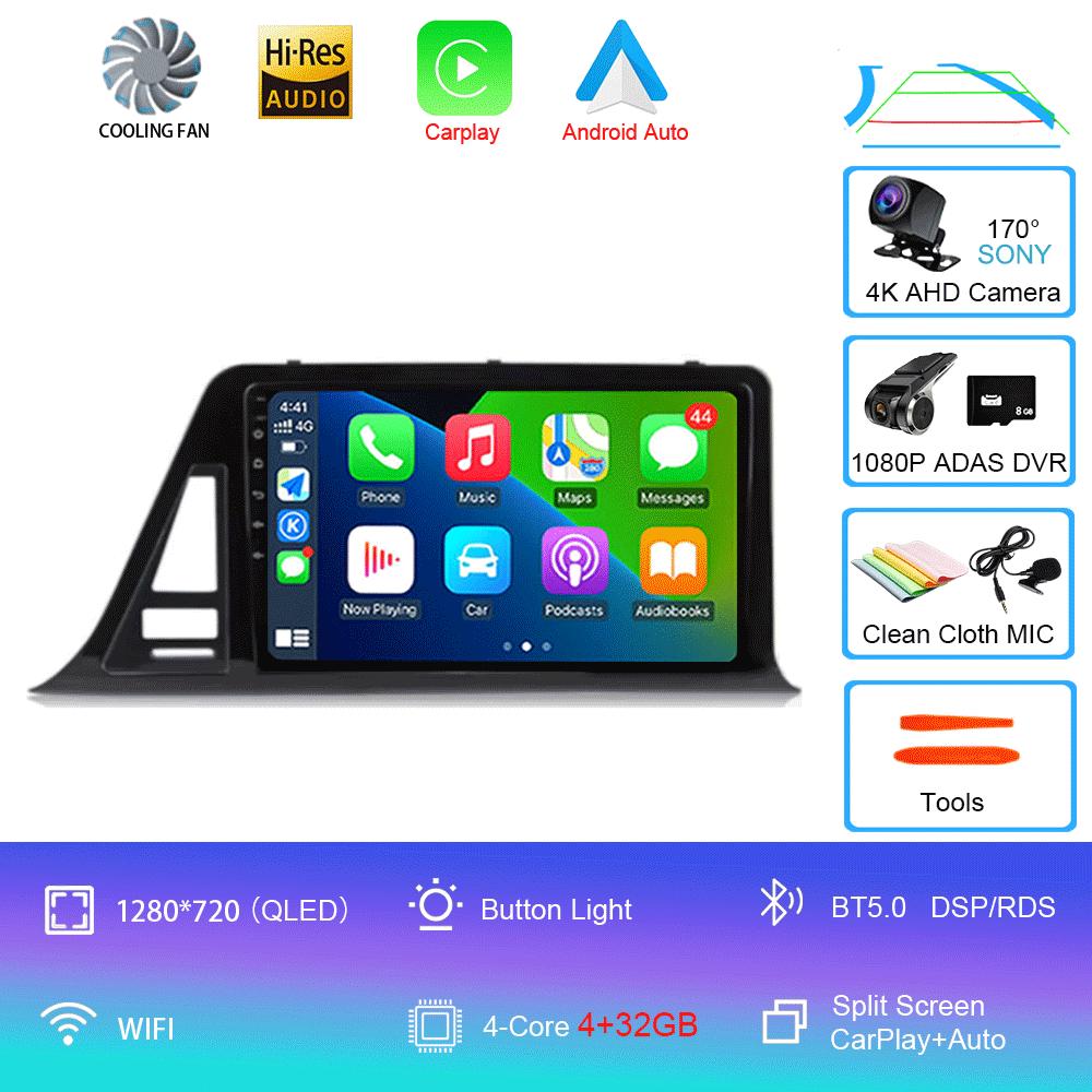 Для Toyota C-HR CHR 2016-2020 автомобильный радиоприемник Android 14 Carplay Auto Screen мультимедийный проигрыватель с правой стороны водителя стерео 2din головное устройство
