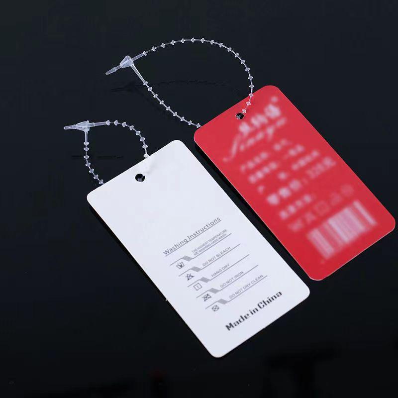 Прозрачная пластиковая игла для ручного продевания нити с защелкой для этикеток