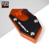 Motorcycle Accessorie For TRANSALP 600 650 700 XLV CNC Aluminum Kickstand Foot Side Stand Extension Pad Support Plate