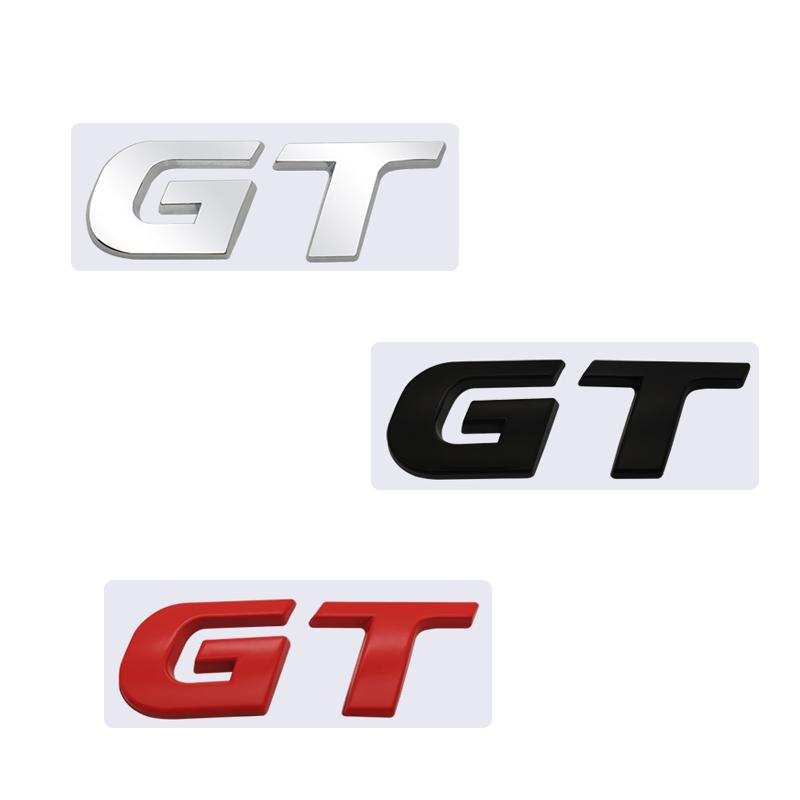 EPYFH1 3D metal chrome sliver black red GT SPORT for VW Volkswagen Polo Passat Golf 5 MK5 Edition Emblem Badge autocar Sticker