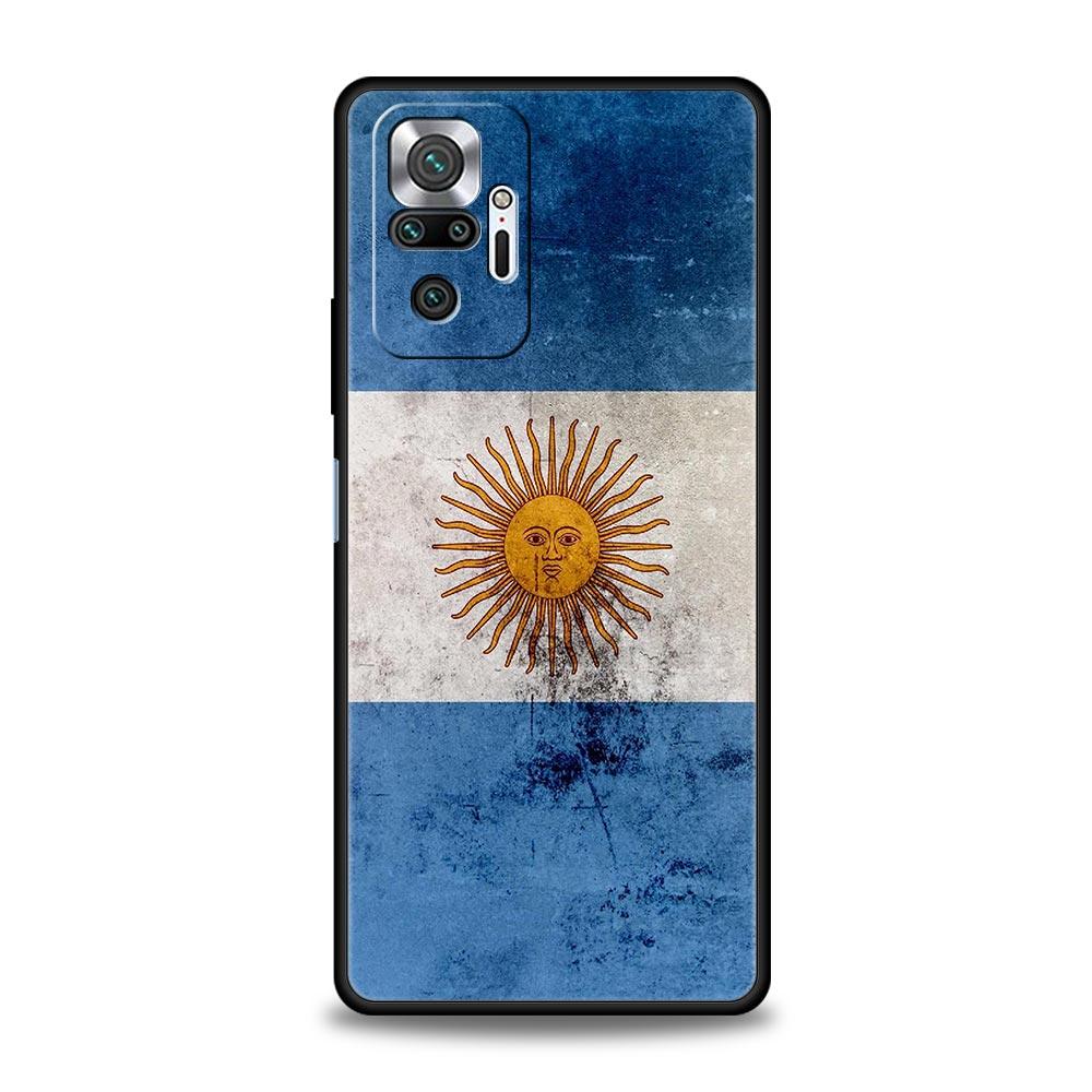 Argentina Flag Soccer 10 Phone Case For Xiaomi Redmi Note 13 12 11 10 Pro 9S 9 8 7 9T 8T 9C 9A 8A 11T 5G 10S K50 Gaming Cover