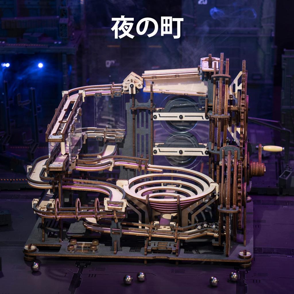 ROKR 3D головоломка деревянная 3D деревянная для детей взрослых образовательного возраста американские горки подвижная модель иллюстрированное руководство подарок DIY набор для самостоятельной работы игрушка