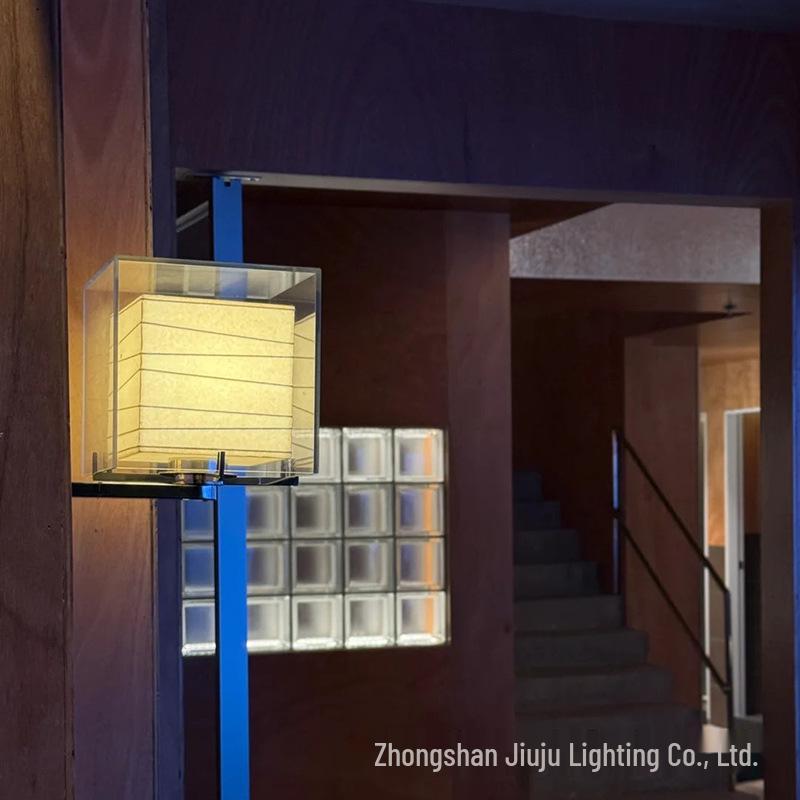 Зарядная настольная лампа в японском стиле Ji Yutang для спальни, кафе или ресторана