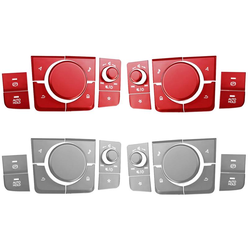 Наклейки на крышку кнопки переключения для 3 CX-30, автоматический удерживающий переключатель, кнопка P, мультимедийные переключатели, наклейки на кнопку, алюминий