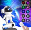 Astronaut Galaxy Starry Sky Projector Night Light Remote Control Rocket Nebula Projection Lamps For Bedroom Christmas Kids Gift