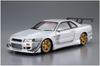 Aoshima Bunka Kyozaisha The Tuned Car Series Nissan BNR34 Skyline 2002 Plastic Model 1/24 No.50 C-WEST GT-R