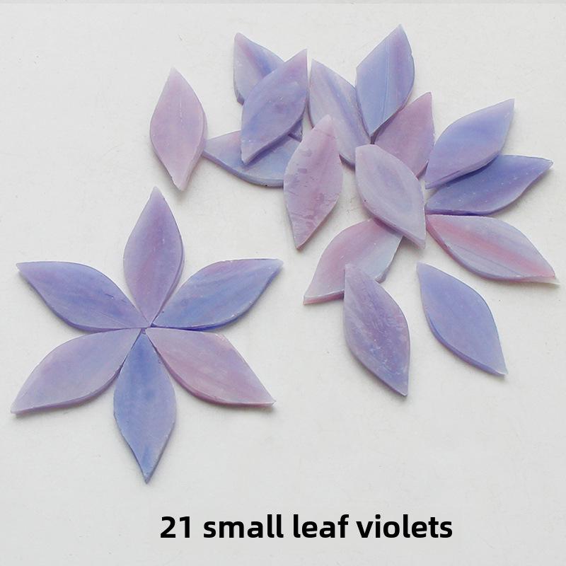 Смешанные цветные листовые слюдяные стеклянные мозаичные детали для украшения подсвечника своими руками