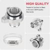 Aluminum Water Hose Fitting Upgrade Fit For BMW 1 3 5 6 7 Z4 (Engine N52 N53 N54 And N51 3.0-Litre),Replaces# 11537541992 11537544638 Engine Coolant