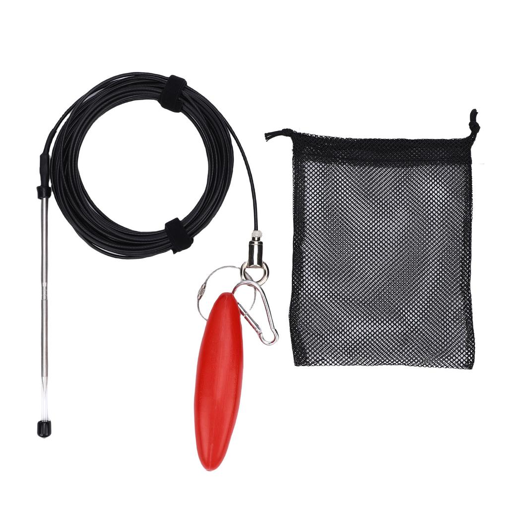 Fishing Stringer 500lbs Stainless Steel 26.2ft Fish Holder Stringer Prevent Tangling with Floater for Big Fish Outdoor
