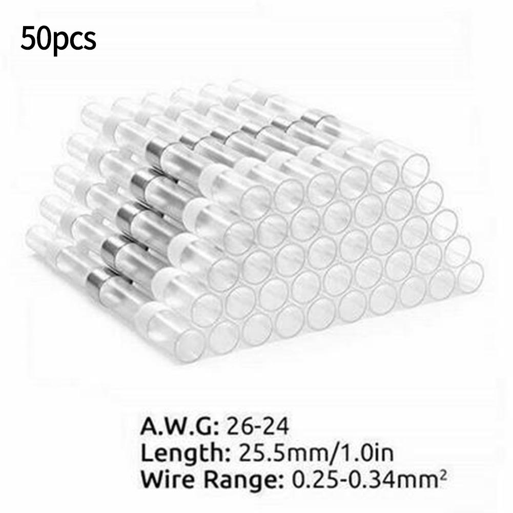 Легкое и надежное соединение проводов 50 шт. термоусадочных гильзовых соединителей