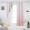 Розовые градиентные линии текстуры затемняющие шторы для гостиной спальни оконные шторы жалюзи занавески