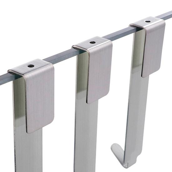 Двухсторонние крючки из нержавеющей стали без сверления, крючок для полотенец для стекла