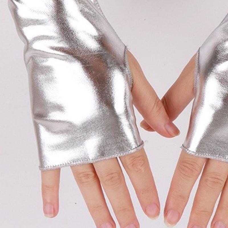 Женские митенки Дышащие Глянцевые Гетры Аксессуар для Танцев Костюм на Хэллоуин