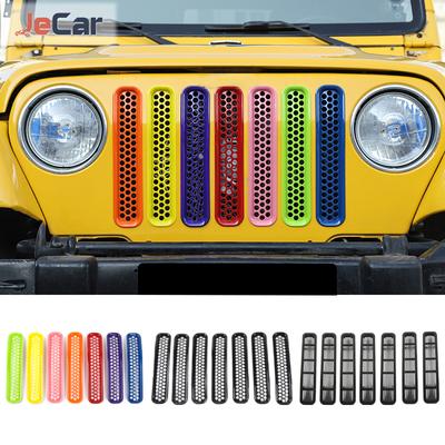 ABS автомобиль передняя сетка решетка украшения Racingert решетки наклейки для Jeep Wrangler TJ 1997-2006 экстерьер автомобиля