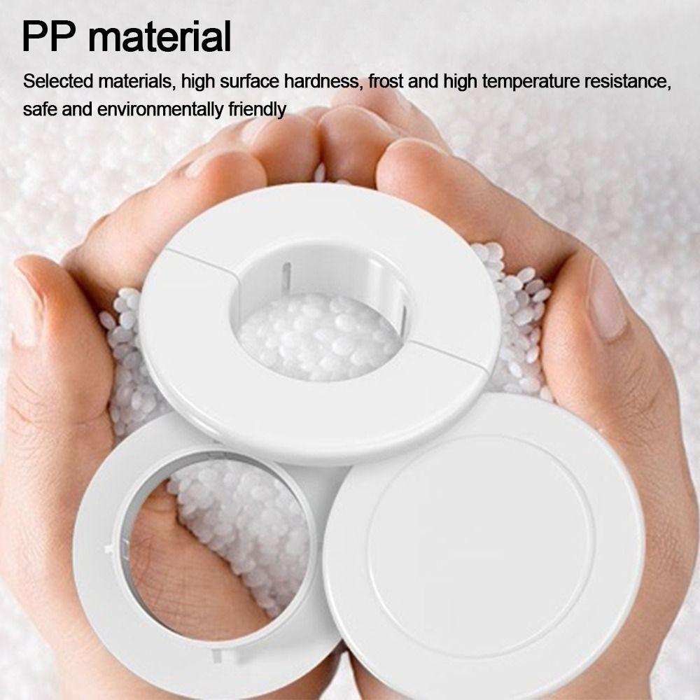 White Air Conditioning Pipes Cover Split Type Wall Hole Duct Cover Durable Pipe Plug  Cable Passage