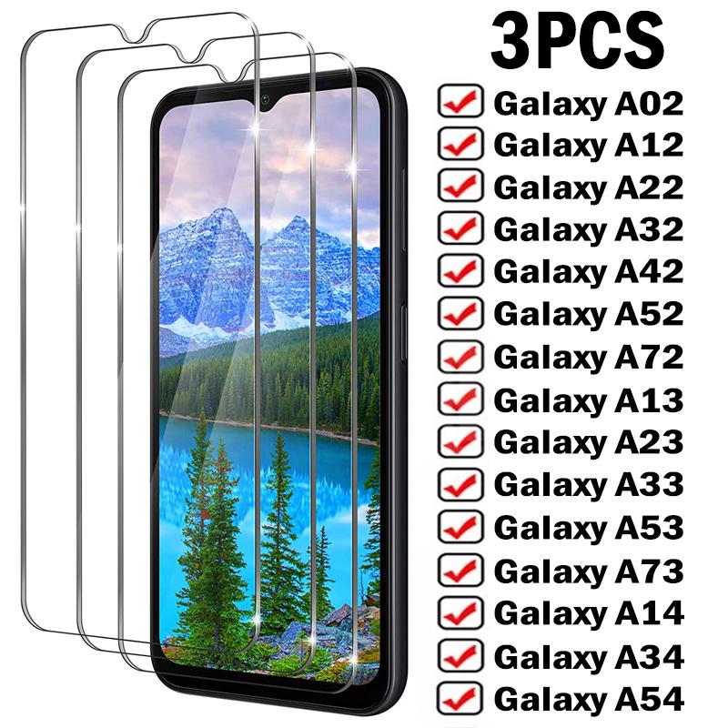3 шт. защитные пленки для Samsung Galaxy A12 A22 A32 A52S A13 A33 на Samsung A53 A72 A73 A54 A14 A24 A34 закаленное стекло