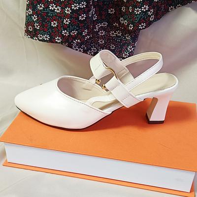 Босоножки на высоком каблуке, женские сандалии с закрытым носком больших размеров, женская обувь, туфли-лодочки 35-41 больших размеров