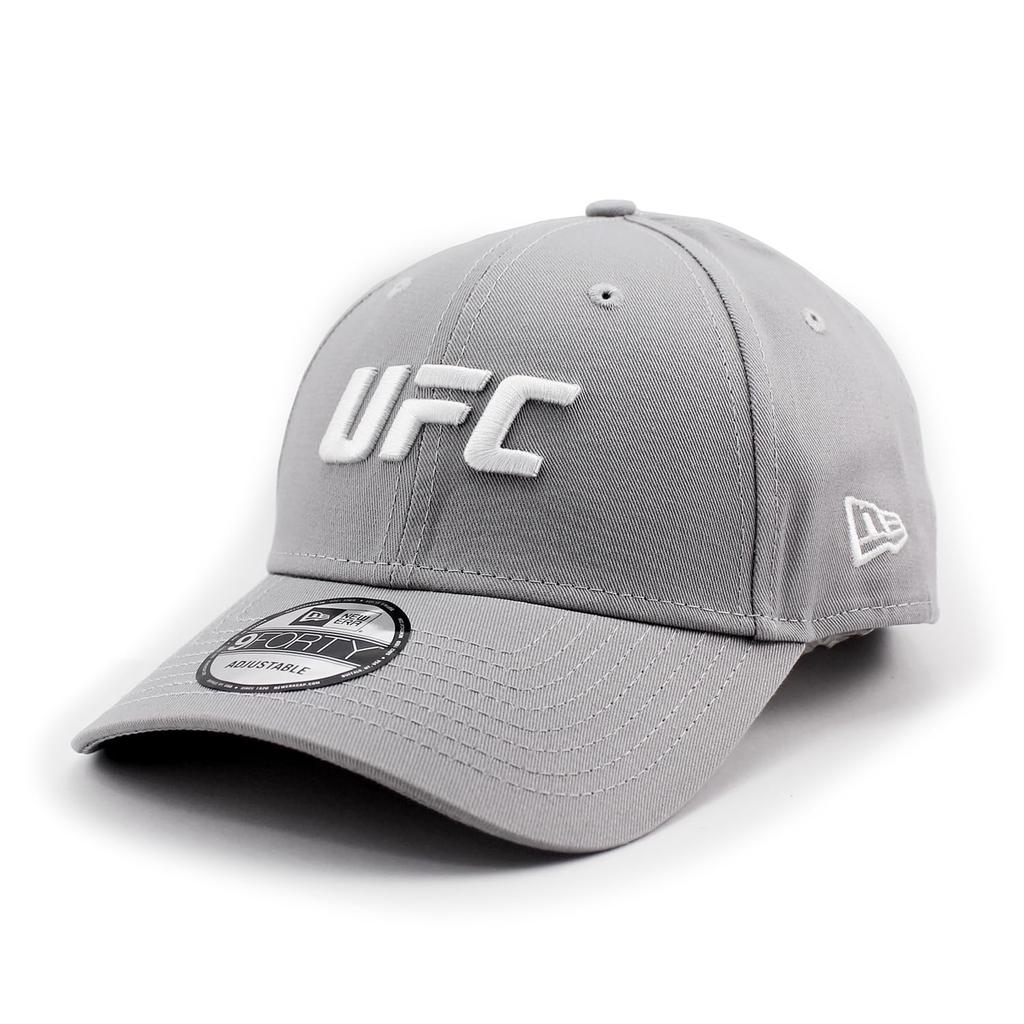 New Era 9FORTY Strapback Cap In Collaboration with the Featuring the Ultimate Fighting Championship Size UFC, Logo. Gray, 940. [Used]