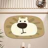 Cartoon Bathroom Non-Slip Floor Mat, Anti-Drop Diatom Mud Floor Mat, Quick-Drying Toilet Door Foot Pad, Diatom Mud