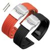 20 мм 22 мм 24 мм Силиконовые ремешки для часов с быстрой фиксацией для Samsung Watch Ремешок для Seiko Мужские Резиновые Спортивные Браслеты Универсальный Браслет