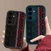Complex Pattern Shockproof Case For Samsung S25 Ultra S24 FE S23 A56 A36 A16 A15 A55 A35 A26 Soft Silicone Matte Lens Protection TPU Phone Cover