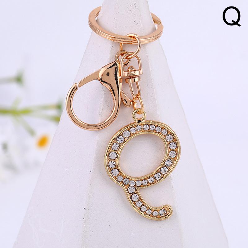 Fashion Letter Keychain Trendy Creative 26 English Letter Initial Resin Handbag Keyring Accessories For Women
