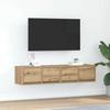 VidaXL TV Furniture 2 Pcs Artisan Oak 60x31x25.5cm Engineered Wood, TV Stand, Hi-fi Cabinet, Entertainment Center, 861507