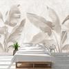 Vintage Nordic Style 3d Wall Mural Hand-Painted Plant-Wood Grain Wall Paper Living Room Bedroom Fresco Home Decor