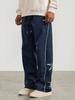 Men's 2025 Retro Embroidered Straight-Leg Pants for Spring/Summer