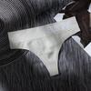 Сексуальные женские бесшовные спортивные стринги с высокой резинкой и надписью «широкая талия» средней длины бесшовные удобные трусики-стринги