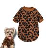 Leopard Print Dog Sweater Warm Dog Clothes for Puppy Coats Jacket Winter Clothes for Dog Cat Clothing Chihuahua Cartoon Pet Sweater Costume Apparels