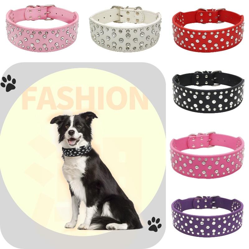 Расширяющаяся цепочка-ошейник для питомца с великолепным дизайном из страз, доступны различные цвета