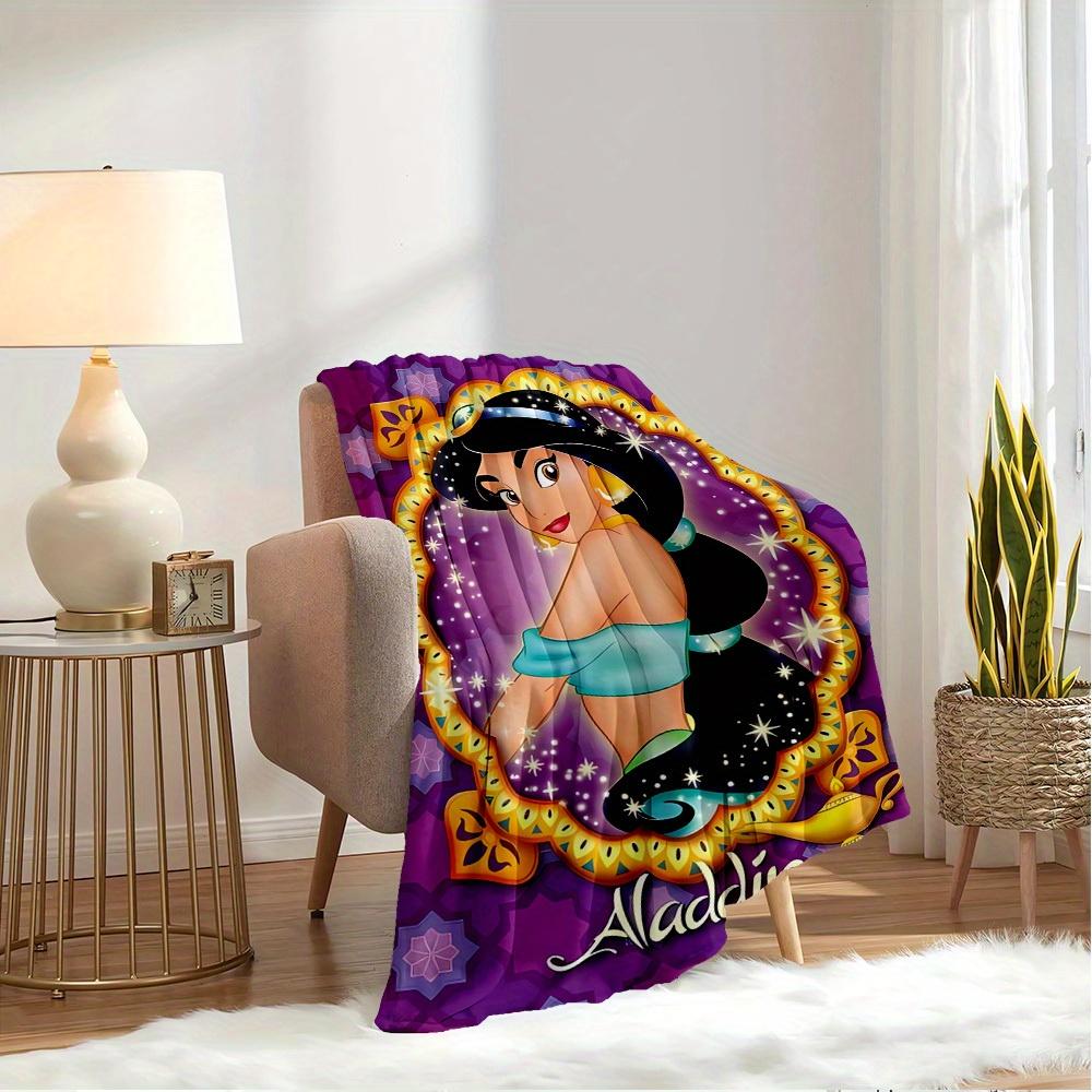 1pc Flannel Aladdin Princess Jasmine Magic Carpet Throw Blanket