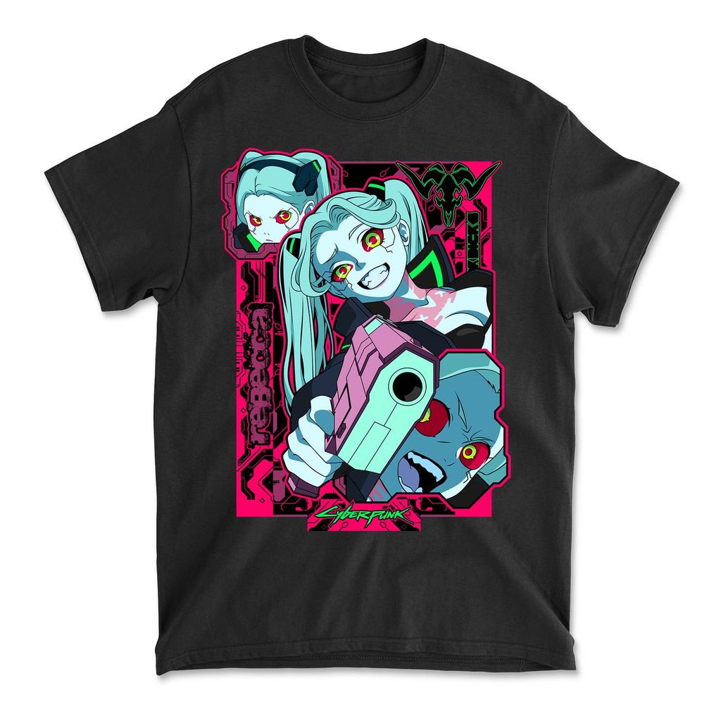 Футболка Cyber Edgerunners, Футболка Edge Runners Люси Мужская Женская Повседневная Футболка с Коротким Рукавом Футболка Подарок для Девушки Футболка Все Размеры