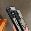 Magnetic Clear Phone Case For Samsung Galaxy S25 S24 S23 Ultra S22 PLus S20 S21 S24 FE For Magsafe Wireless Charge Hard PC Cover