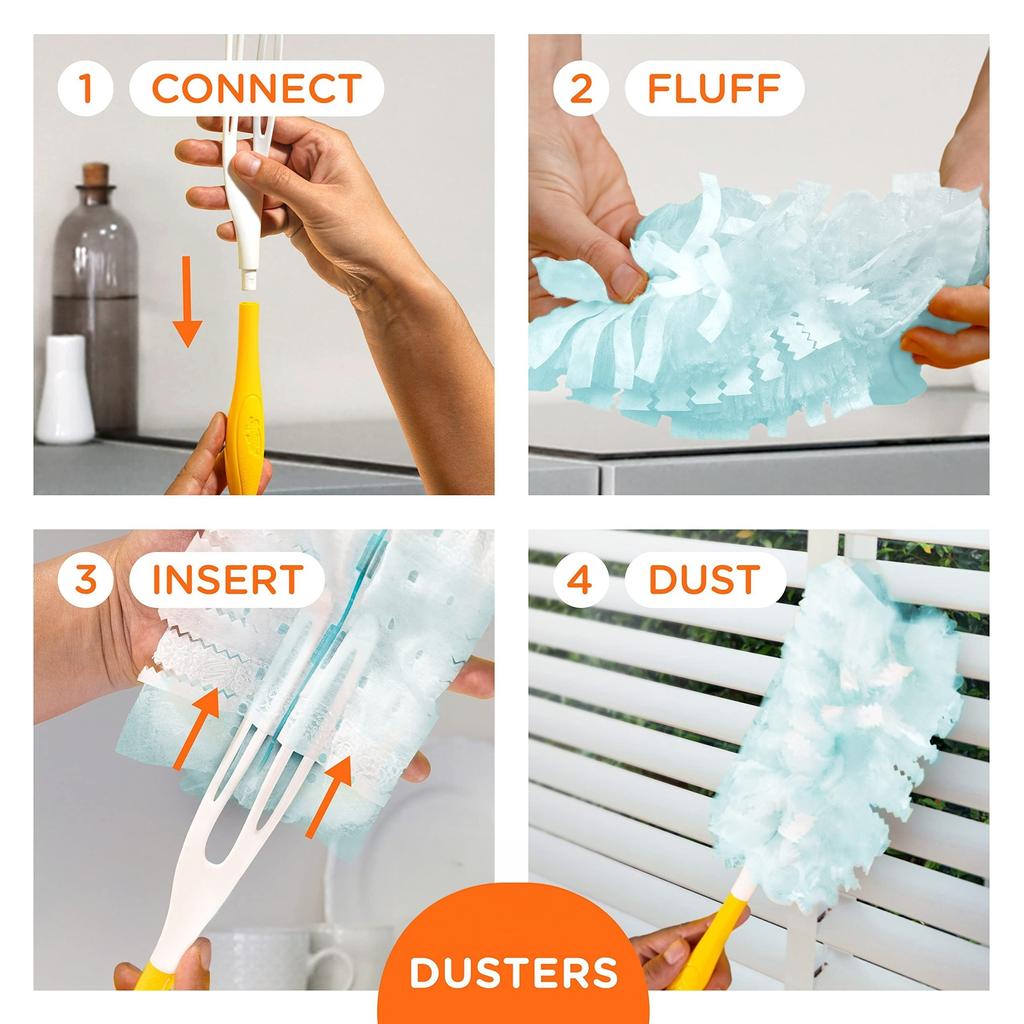 1/5/10pcs Disposable Duster Refills Electrostatic Duster Cloths Replacement Effortless Dust Removal For ElectronicsCleaning Accessories MIT