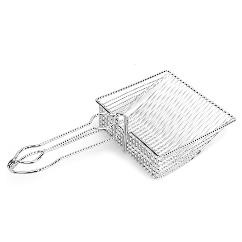 Совок для кошачьего туалета из нержавеющей стали, металлический совок для кошачьего туалета, для чистки лотков мелких домашних животных