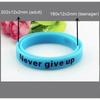 1 шт., браслет Never Give Up для мужчин и женщин, силиконовый браслет, светящийся в темноте резиновый ремешок, светящийся мотивационный спортивный браслет, браслет, аксессуары