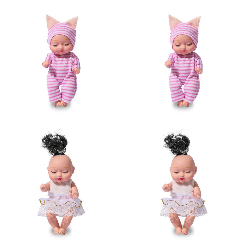 Реборн Спящая Кукла Девочка ПВХ BJD Игрушка с Подвижными Суставами и Мягкой Одеждой