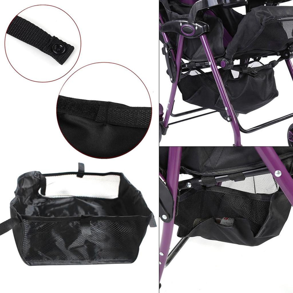 1Pc Baby Stroller Pram Bottom Basket Pushchair Buggy Shopping Storage Case Organizer Bag