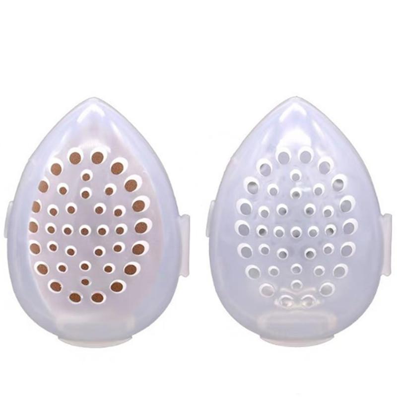 1 шт., пустая прозрачная сушилка для пухов, чехол для хранения, портативная подставка для спонжа, косметическая стойка в форме яйца, держатель для пуховок для макияжа