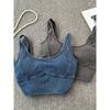Beauty Back Denim Student Fashion All-Match Camisole