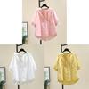Cotton Short Sleeve Shirt With 3d Effect And Loose Fit For Summer Casual Wear