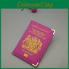Прочный дорожный кошелек из искусственной кожи, органайзер для паспорта и документов, водонепроницаемый многоцелевой аксессуар для хранения